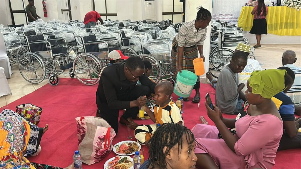 JKI wheelchair distribution supporting people with disabilities in Tanzania